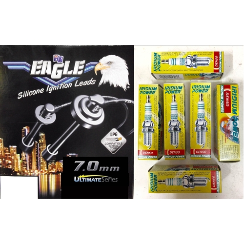 Eagle 7mm Ignition Leads & 6 Denso Iridium Spark Plugs 76209-0-IK16