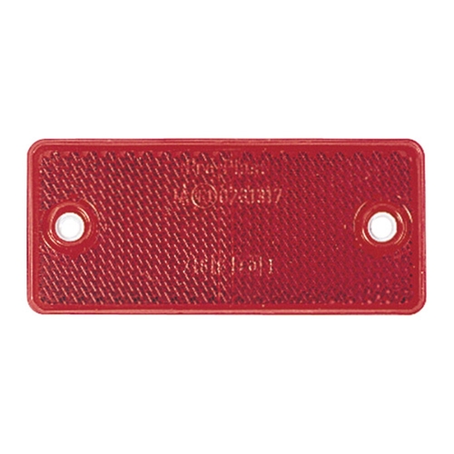 Narva Red Retro Reflector Plastic Holder Dual Fixing Holes 84032BL