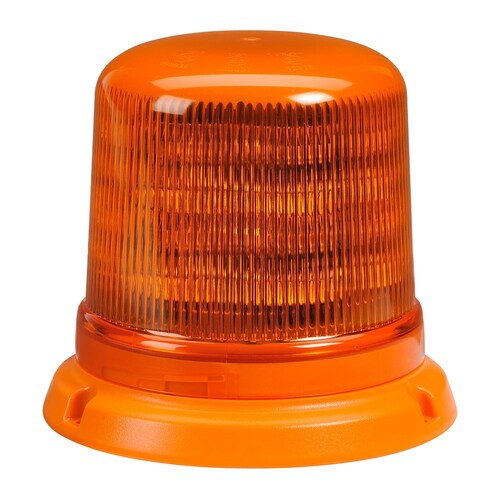 Narva Eurotech Led Strobe/Rotator Light (Amber) With 6 Flash Patterns And Flange Base 85262A
