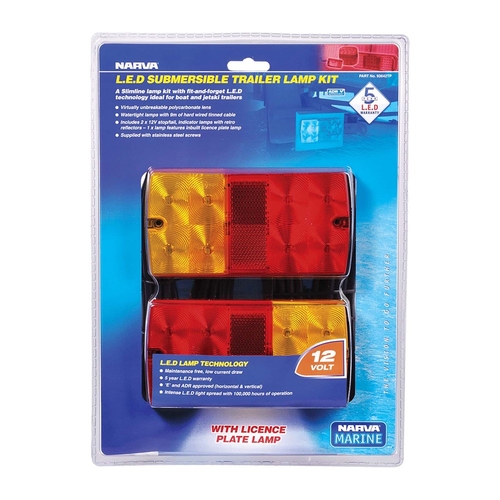 Narva 12 Volt Model 36 LED Slimline Submersible Trailer Lamp Pack 93642TP