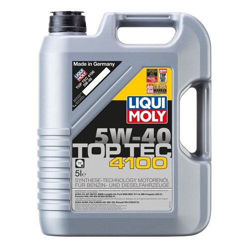 Liqui Moly Top Tec 4100 5W-40 Engine Oil - 5L (9511)