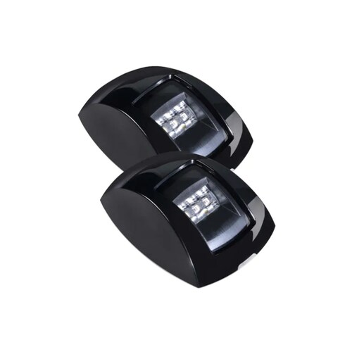 Narva Set of 1 Nautical Mile LED Port and Starboard Lamps with Clear Lenses - 99016BL