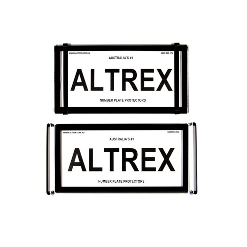 Altrex Number Plate Protector Covers - Black Without Lines (305X155Mm & 9BNL)
