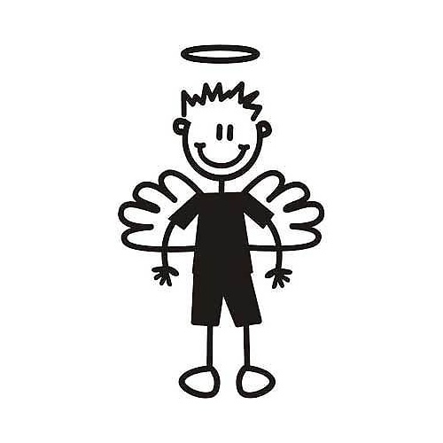 Genuine My Family Sticker - Angel Boy