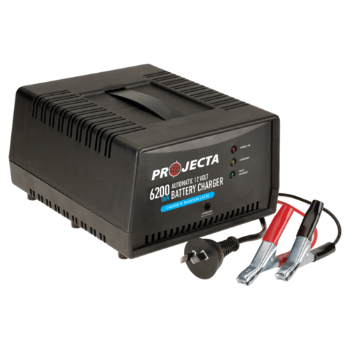 Projecta Charge N' Maintain 12v Automatic 6200ma 2 Stage Battery Charger AC1000