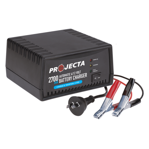 Projecta Charge N' Maintain 6/12v Automatic 2700ma 2 Stage Battery Charger AC400
