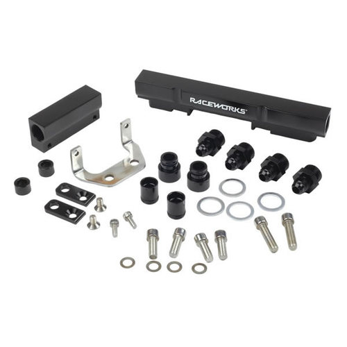 Raceworks Black Fuel Rails Suits Mazda Rx-7 Fc Series 4/5 13bt ALY-019BK