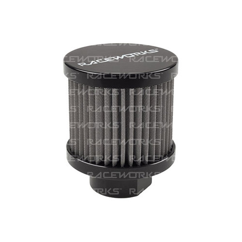 Raceworks Small An-10 Breather Black ALY-087BK