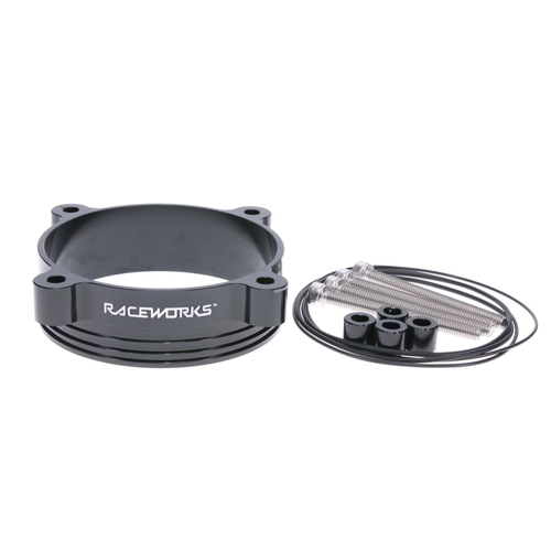 Raceworks 3.50in To 82mm Tbo Adapter (ipc-350 To Tbo-501) ALY-177BK