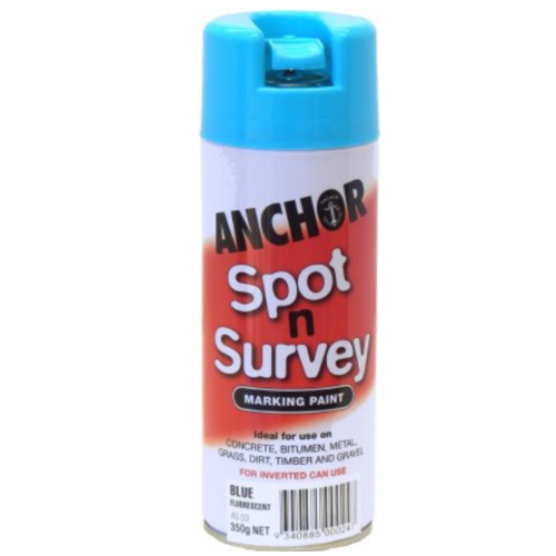 Anchor Mark Spot & Survey Marking Paint Blue 350g Aerosol (ANC-AS08)