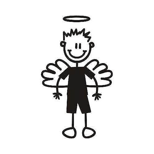 Genuine My Family Sticker - Angel Older Boy