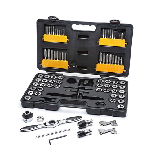 GEARWRENCH  77 Pc. Sae/metric Ratcheting Tap And Die Set    3887 3887