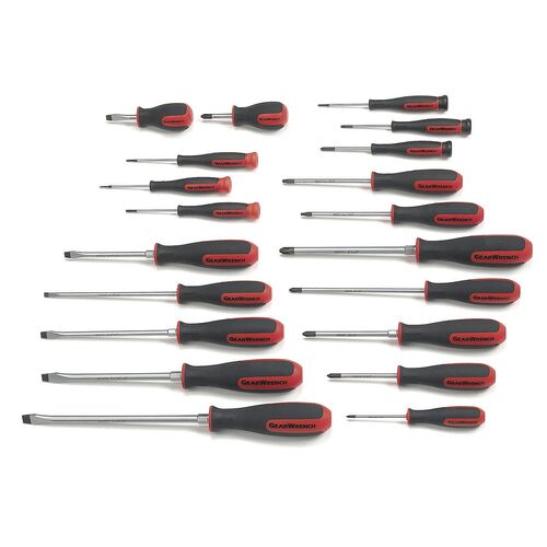 GEARWRENCH  20 Pc. Phillips®/slotted/torx® Dual Material Screwdriver Set    80066 80066