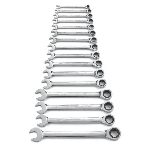GEARWRENCH  16 Pc. 12 Point Ratcheting Combination Metric Wrench Set    9416 9416