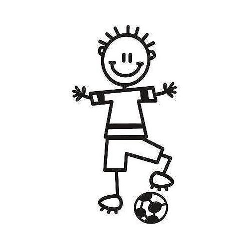 Genuine My Family Sticker - Boy with Soccer Ball
