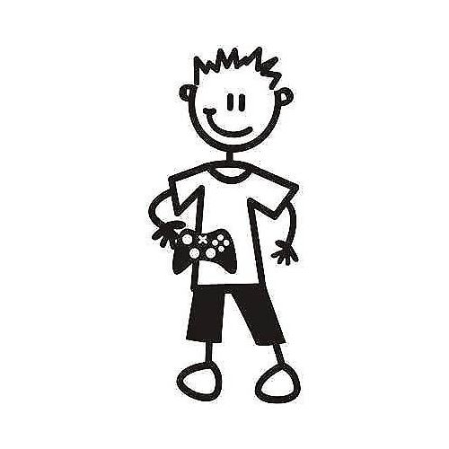 Genuine My Family Sticker - Boy with Xbox Controller