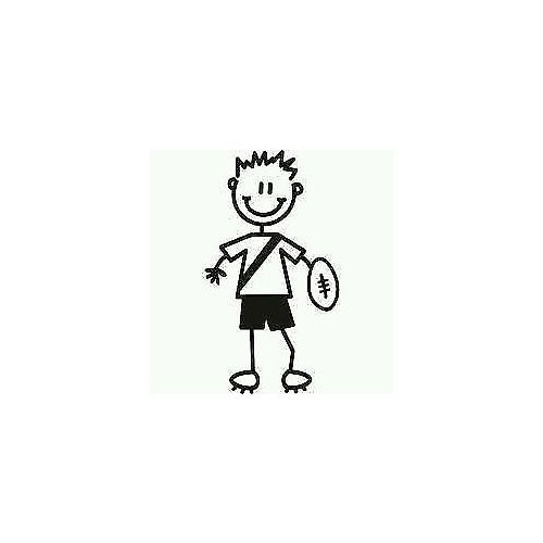 My Family Sticker Boy with Football B4