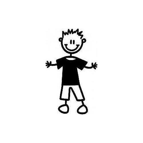 Genuine My Family Sticker - Boy in Plain Clothes