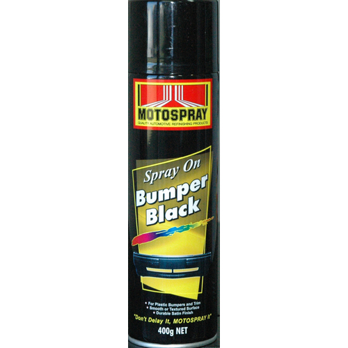 Rustoleum  Motospray Bumper Black - Acrylic Lacquer Satin Black 400g Aerosol  BB400 BB400