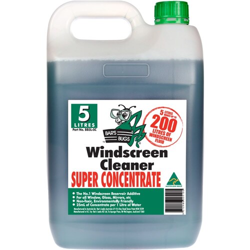 Bar's Bugs Super Concentrate 5L Windscreen Cleaner BB5L-SC