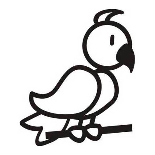 Genuine My Family Sticker - Bird Facing Left