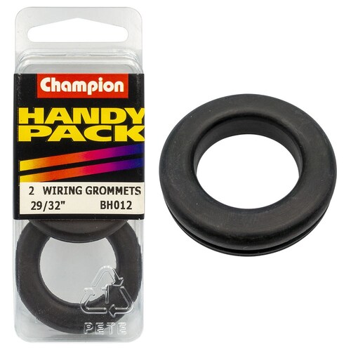 Champion Fasteners Pack Of 2 Nitrile Rubber Wiring Grommets - Bh012 M23 x 31 x 37mm