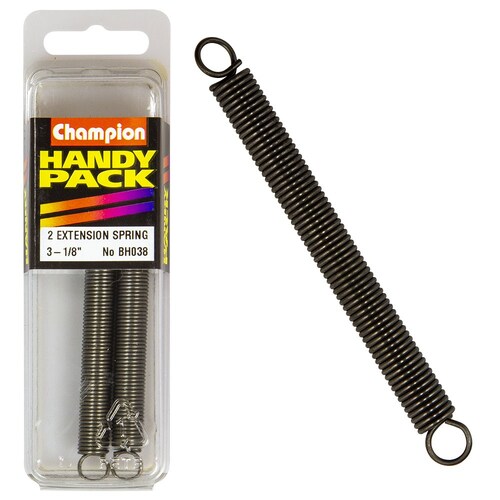 Champion Fasteners Pack Of 2 Steel Extension Springs - 78 X 9 X 0.9Mm BH038