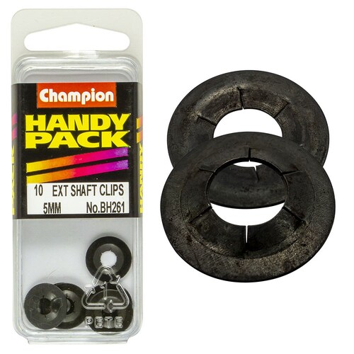 Champion Fasteners Pack Of 10 External Shaft Clips/Lock Rings 10PK BH261