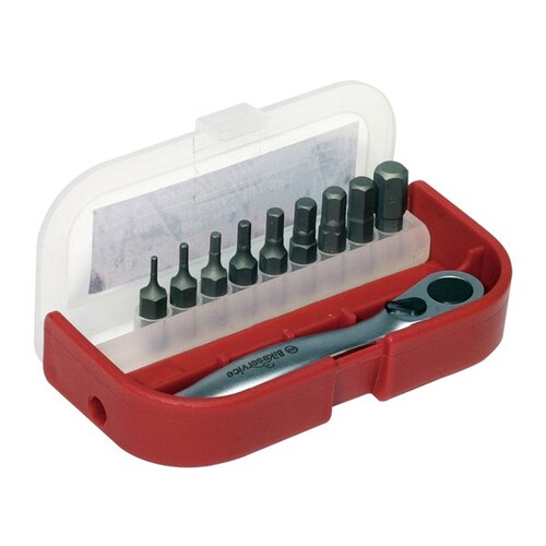 Bikeservice Hex Bit Set (10pc) BS6006 BS6006