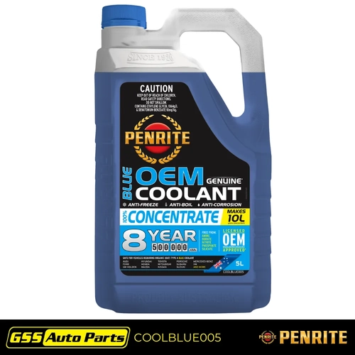 Penrite 8 Year 450000 Km Blue OEM Coolant 5L COOLBLUE005