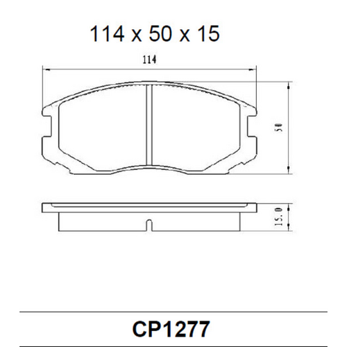 Premier Front Ceramic Brake Pads DB1277 CP1277