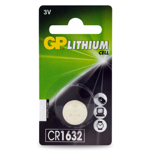 GP Gp 3v 1632 Lithium Coin Cell Card Of 1 CR1632C1 