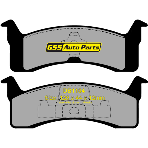 Budget Rear Brake Disc Pads DB1104 DB1104