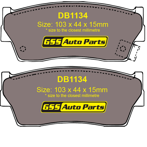 Budget Front Brake Disc Pads DB1134 DB1134