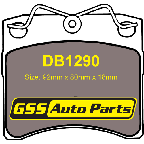 Budget Front Brake Disc Pads DB1290 DB1290