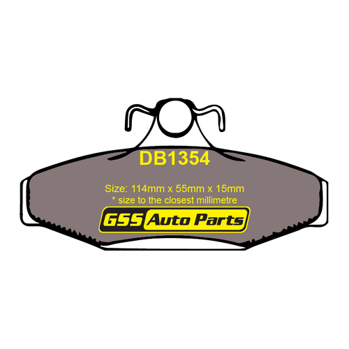 Budget Rear Brake Disc Pads DB1354 DB1354