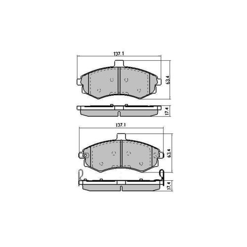 Budget Front Brake Disc Pads DB1503 DB1503