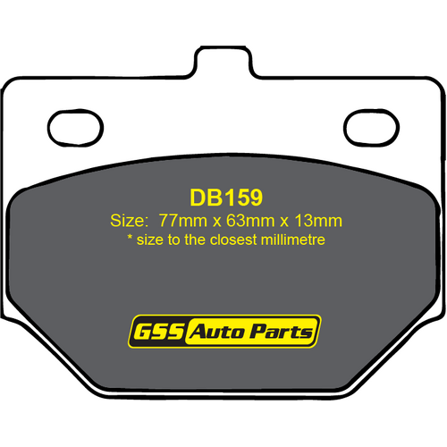 Budget Front Brake Disc Pads DB159 DB159