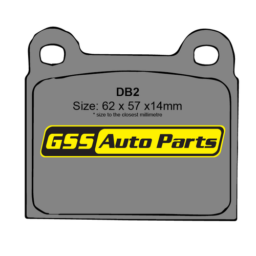 Budget Front Brake Disc Pads DB2 DB2