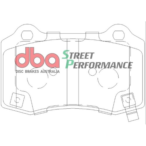 DBA Rear Street Performance Brake Pads DB2260SP DB2260