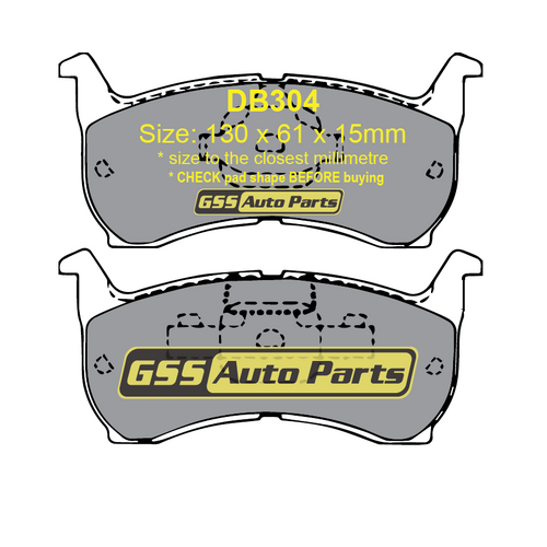 Budget Front Brake Disc Pads DB304