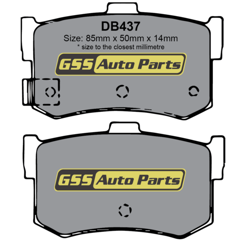 Budget Rear Brake Disc Pads DB437 DB437
