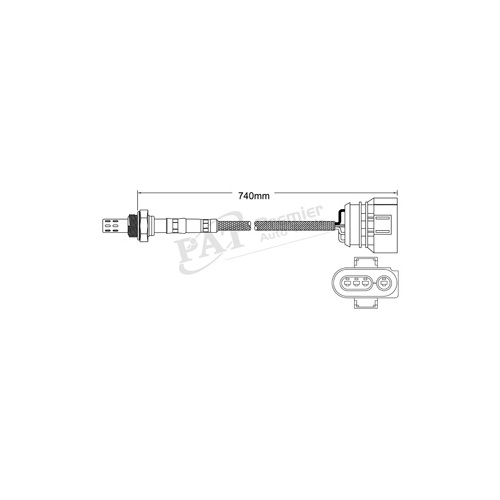 PAT Pre-cat Converter Oxygen Sensor EGO-254