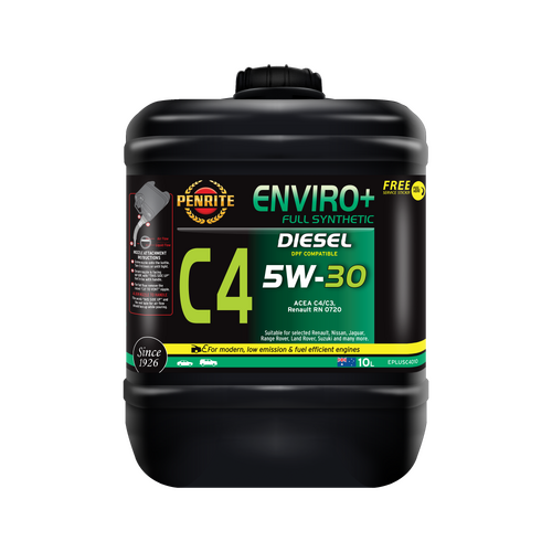 Penrite Enviro+ C4 5W-30 Full Synthetic Diesel Engine Oil - 10L (EPLUSC4010)