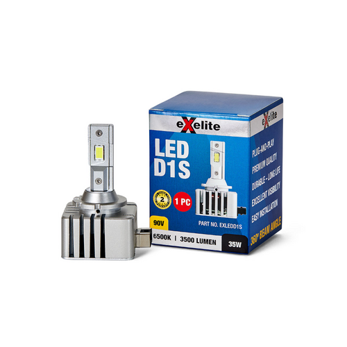 Exelite D1S HID LED Conversion Globes (2PK) 35W 6500K EXLEDD1S