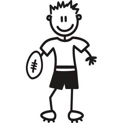 Genuine My Family Sticker - Father with Football