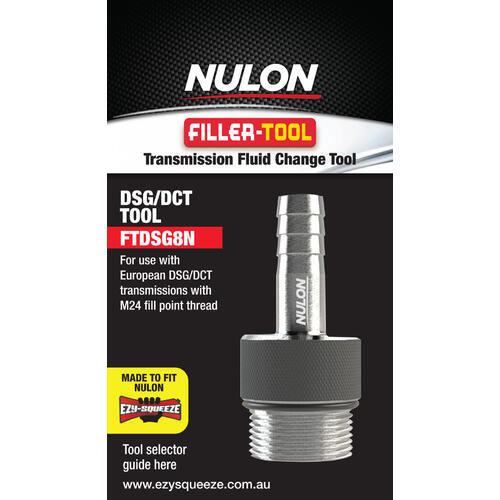 Nulon Filler Tool Suits Ezy-squeeze For Euro Dsg M24 (wet) (ftdsg8n) FTDSG8N