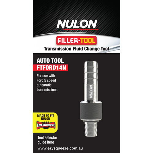 Nulon Filler Tool Suits Ezy-squeeze For Ford 5 Speed (ftford14n) FTFORD14N