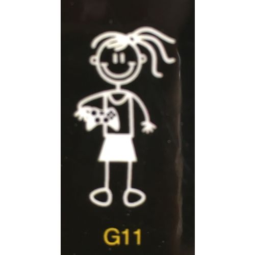 Genuine My Family Sticker - Girl with Xbox Controller