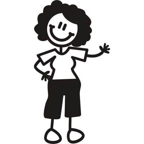 Genuine My Family Sticker - Grandmother In Pants